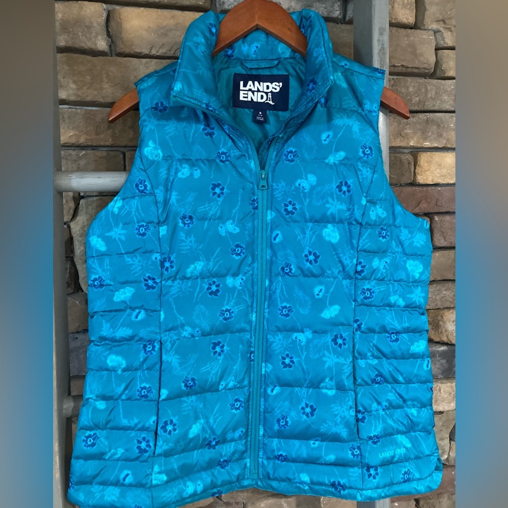 Lands End Puffer Vest Wm S
